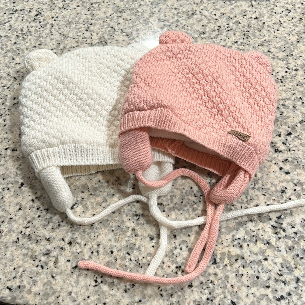 Set of two winter beanies